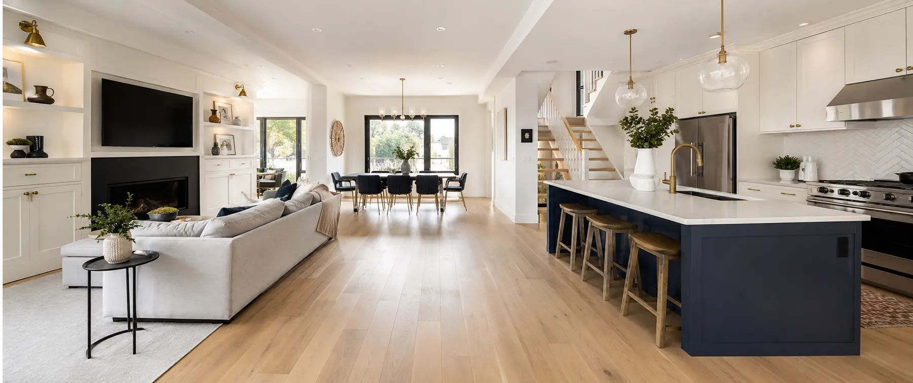 Complete open-concept home renovation by Kiarash Homes in the GTA